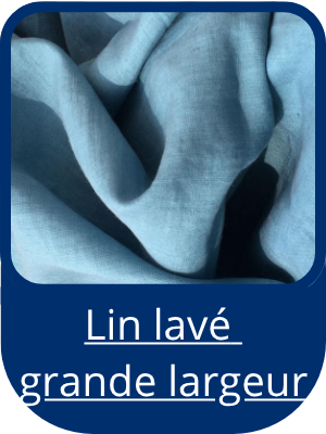 lin lavé grande largeur